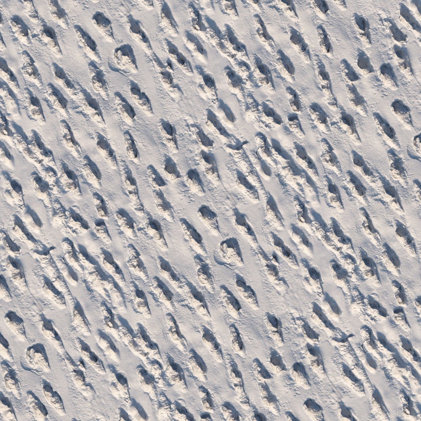 4k seamless snow area material 05 3D model_7