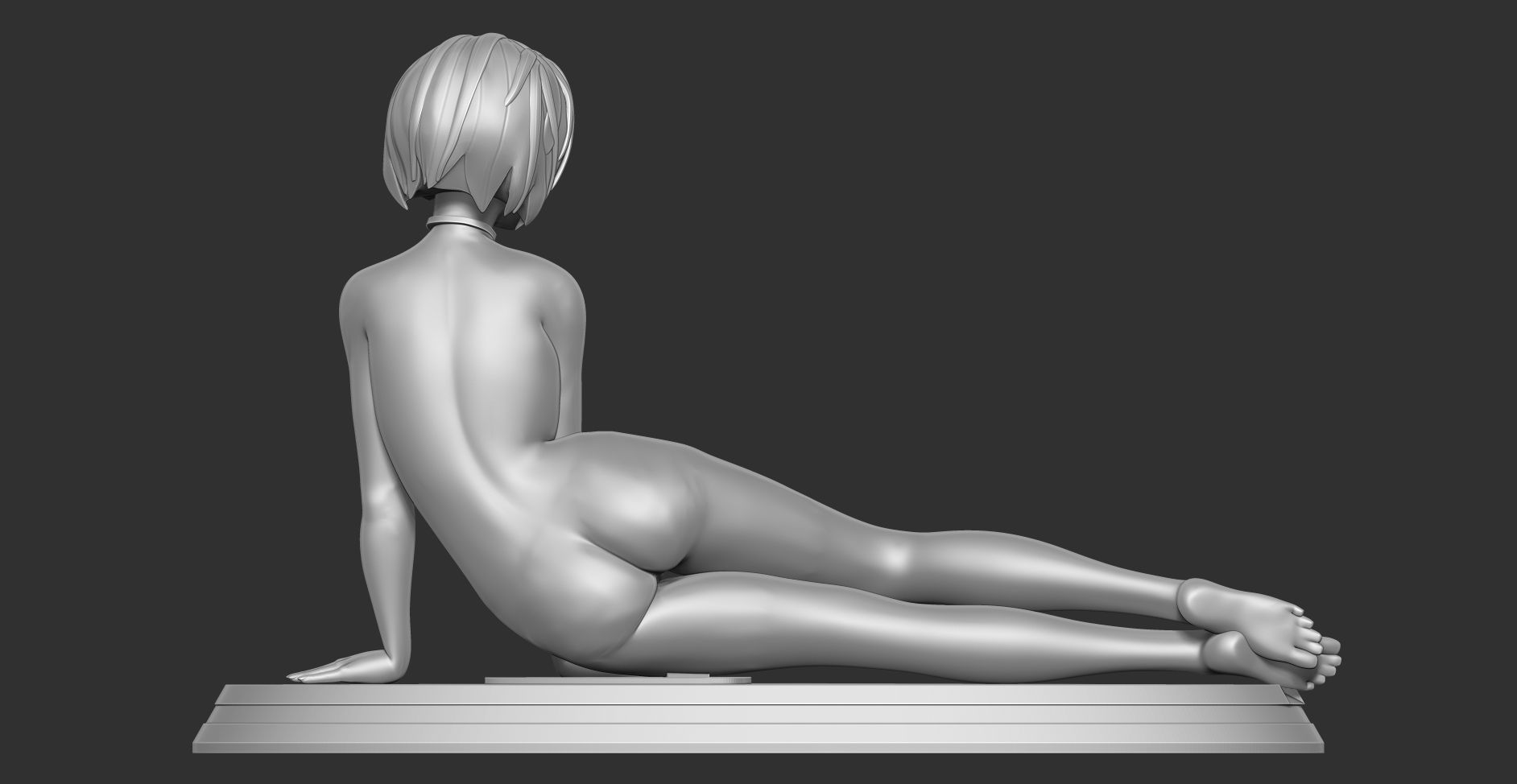Hot girl 3D print model_8
