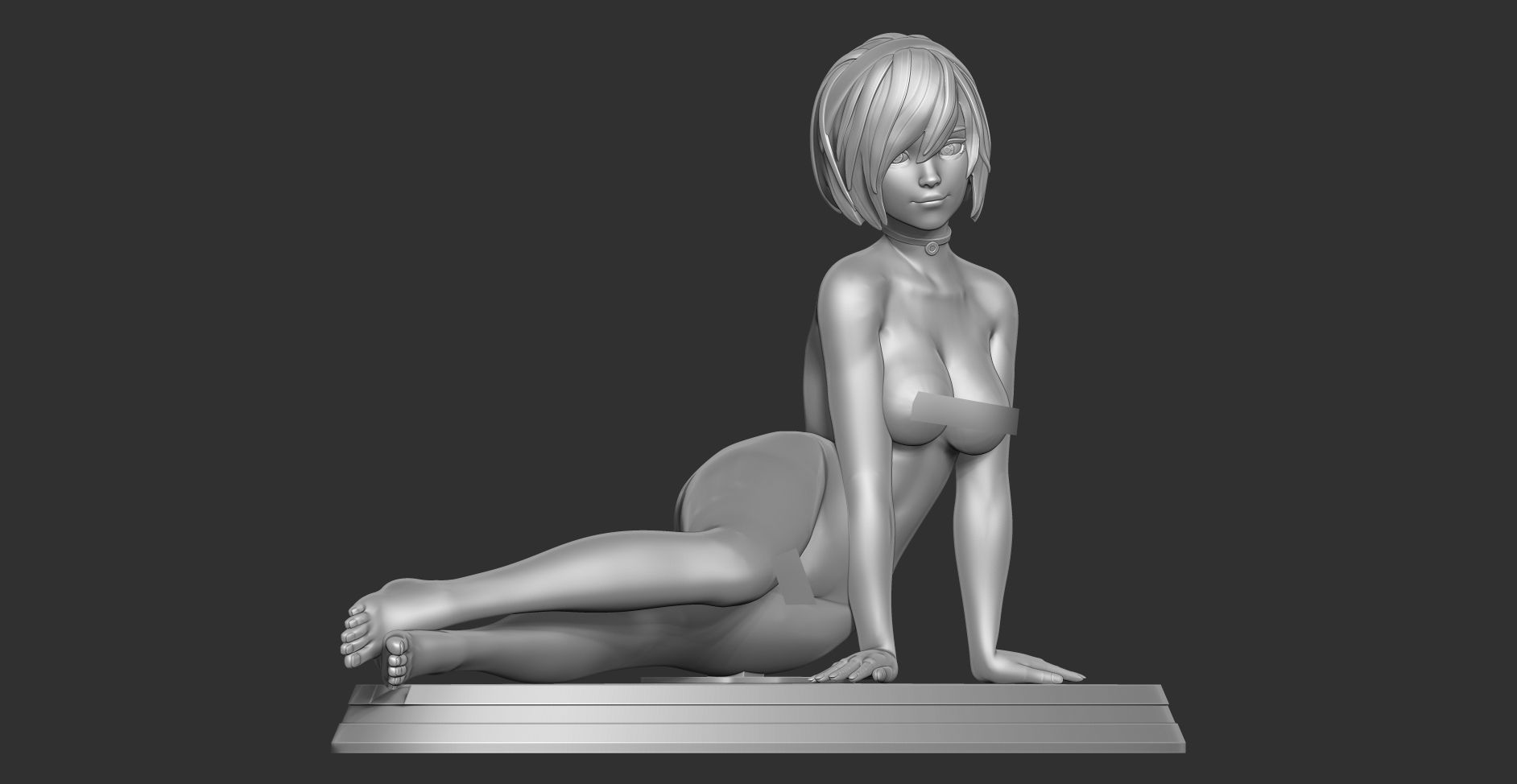Hot girl 3D print model_14