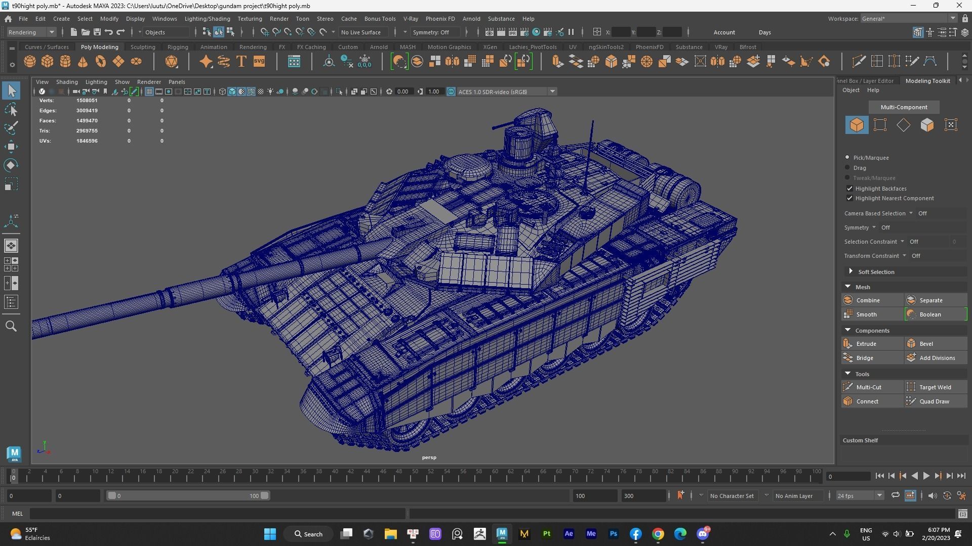 T90ms Hightpolygon 3D model_11