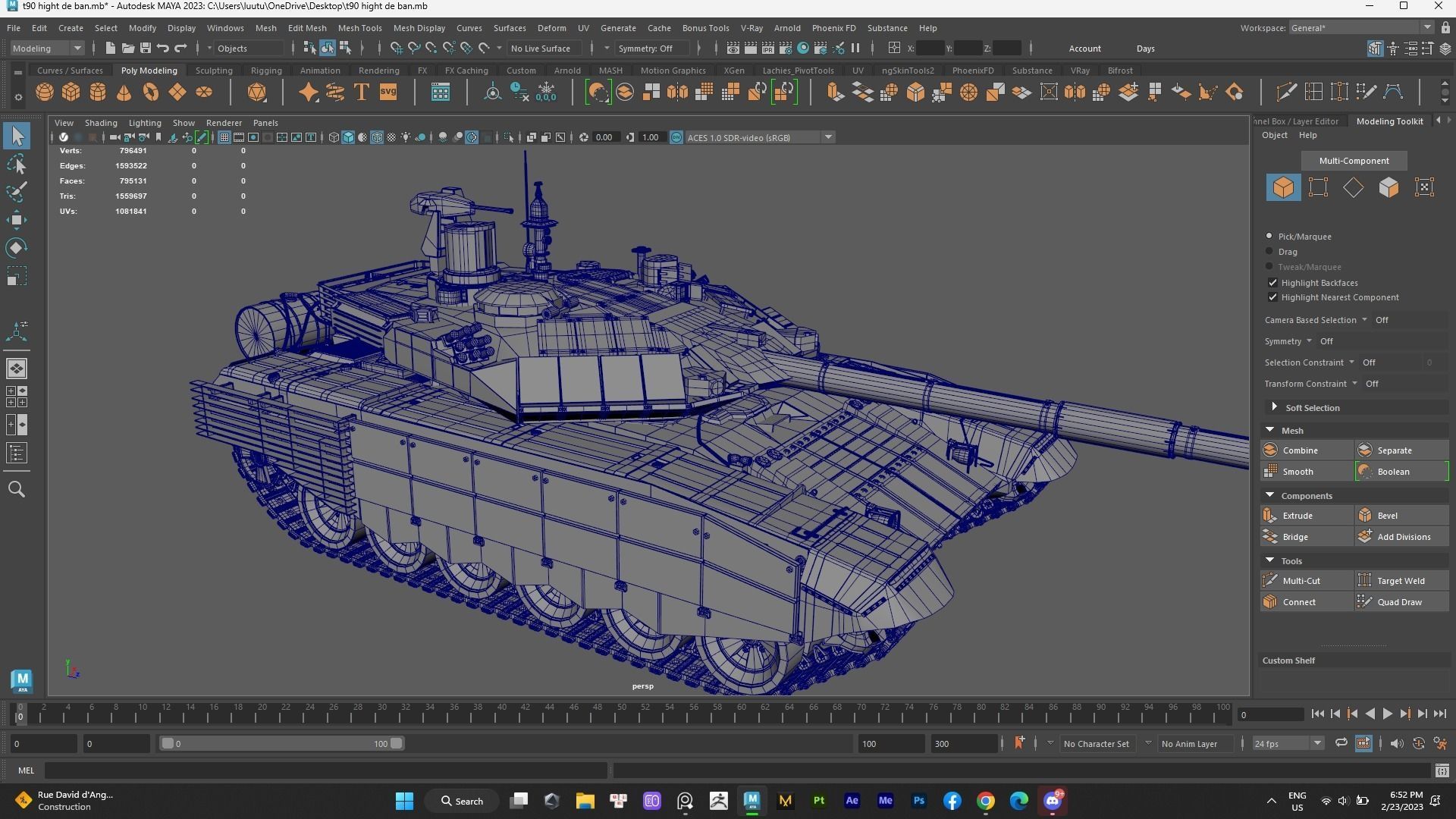 T90ms Hightpolygon 3D model_9