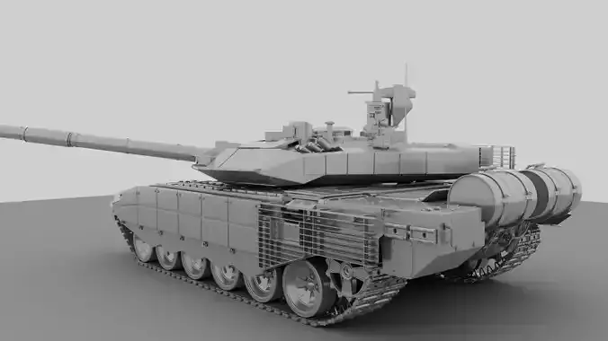 T90ms Hightpolygon 3D model