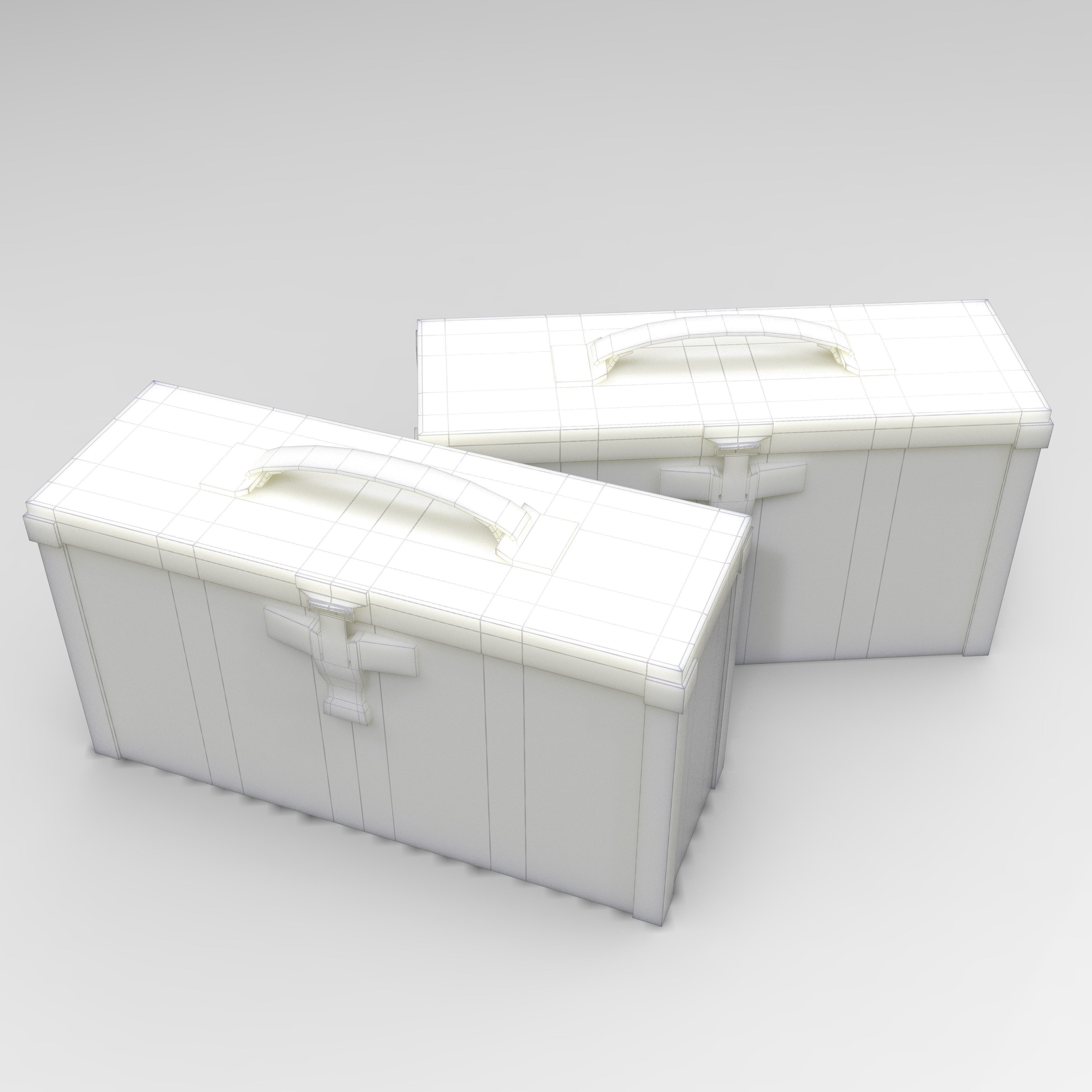 Ammoboxes AmmoCrate of Mmmunition  Low-poly 3D model Free low-poly 3D model_2