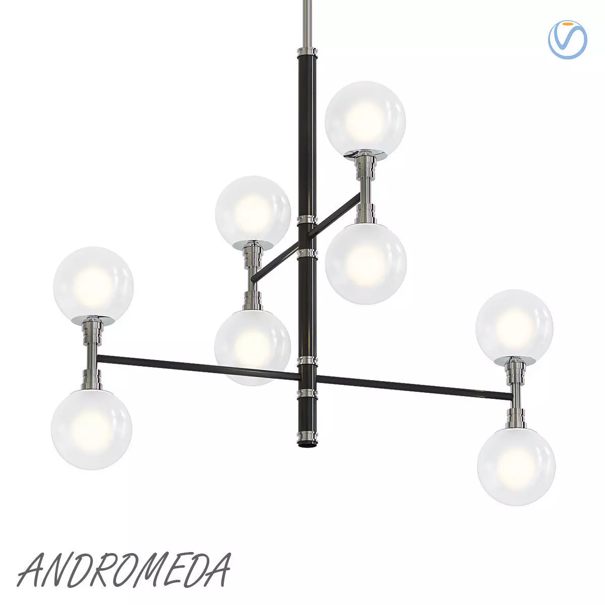 Andromeda Chandelier 3D model_0