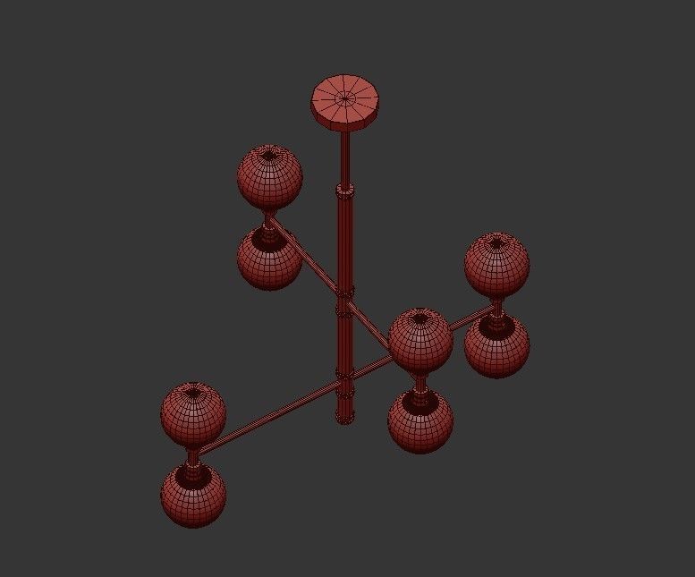 Andromeda Chandelier 3D model_3