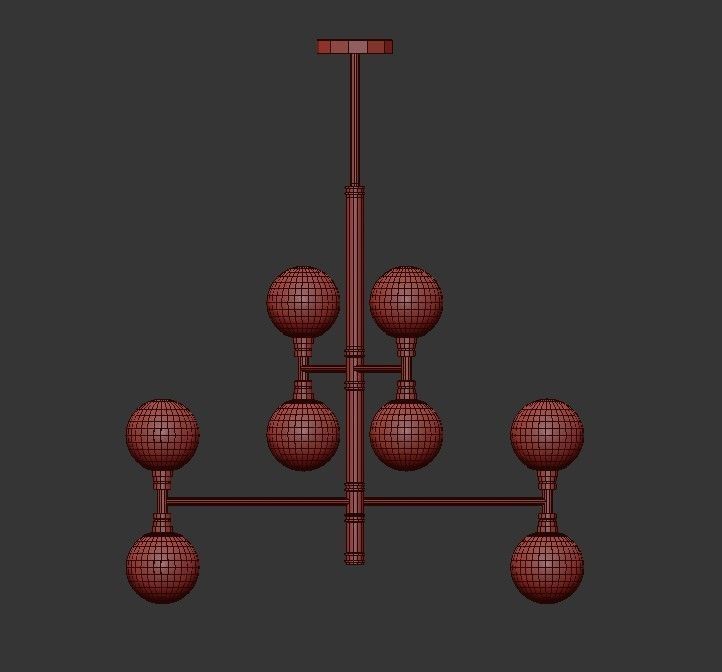 Andromeda Chandelier 3D model_2