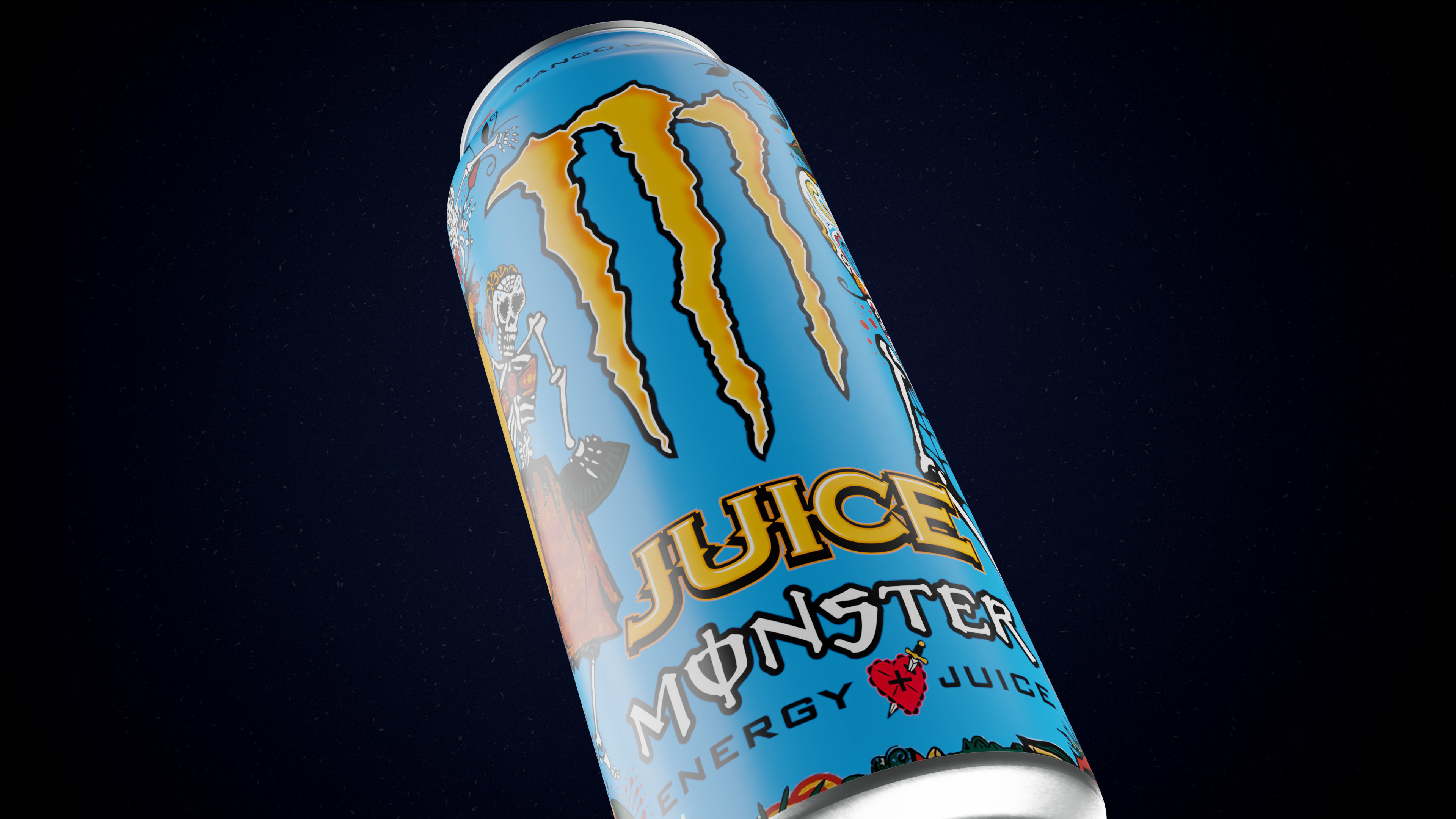 Monster energy Mango Loco Juice 3D Model PBR 3D model  3D model_2