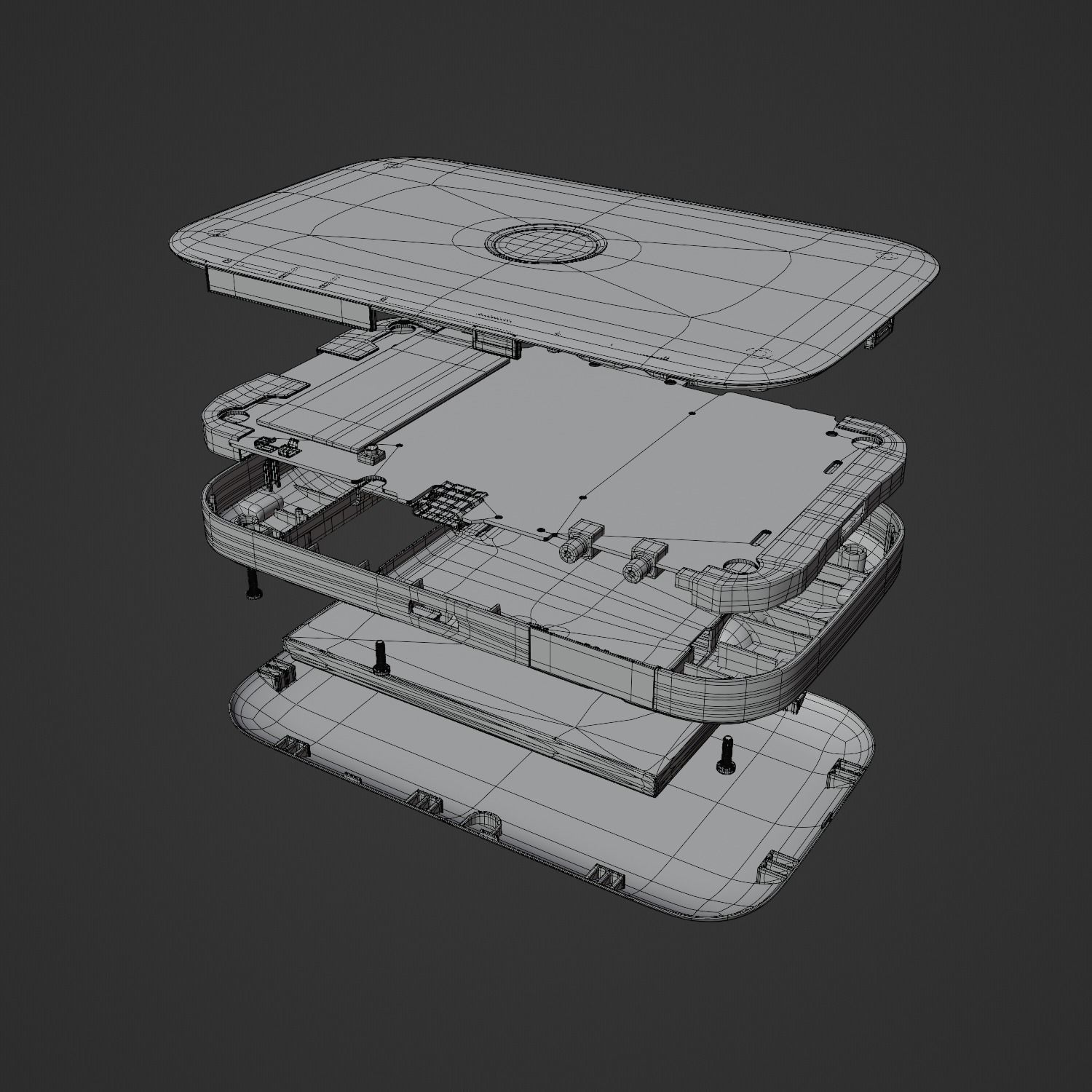 Zong 4G device with PCB circuit  3D model_10