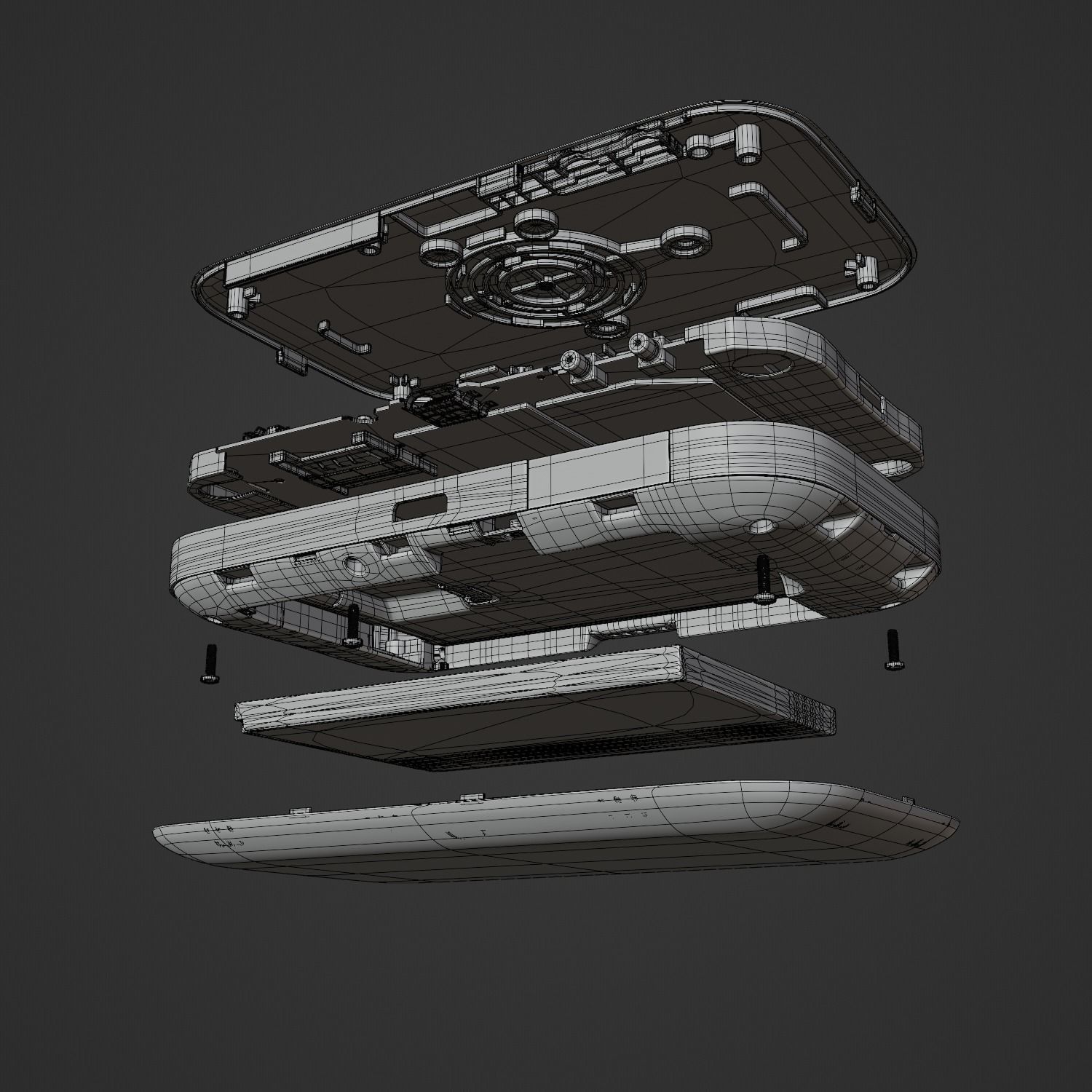 Zong 4G device with PCB circuit  3D model_11