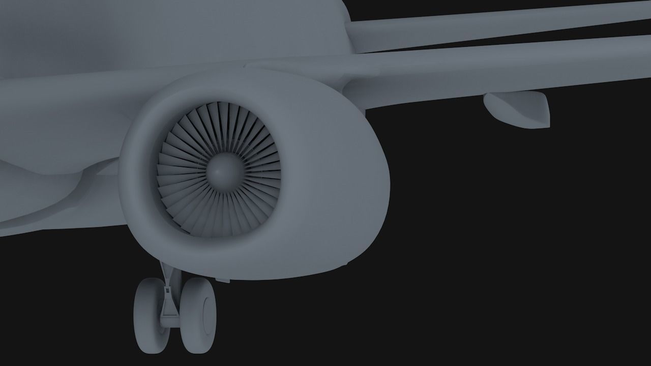Boeing 737-800 ANA All Nippon Airways Low-poly 3D model_19
