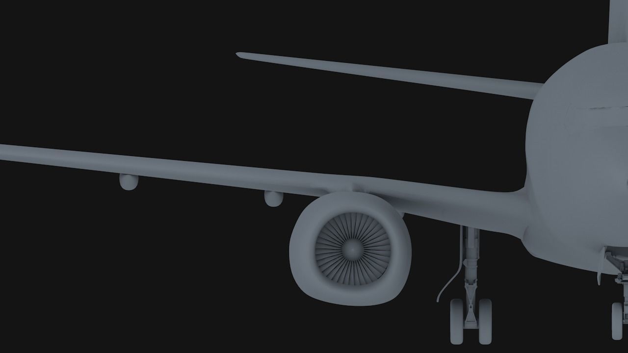 Boeing 737-800 ANA All Nippon Airways Low-poly 3D model_16
