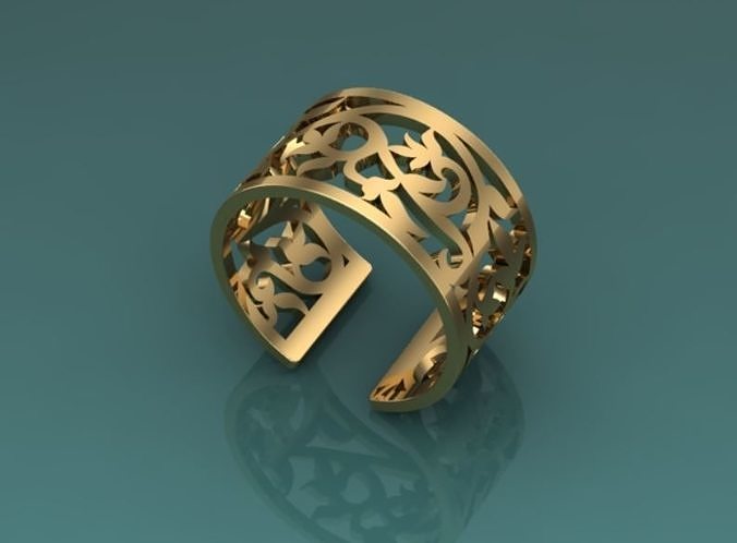 gold ring Free 3D print model