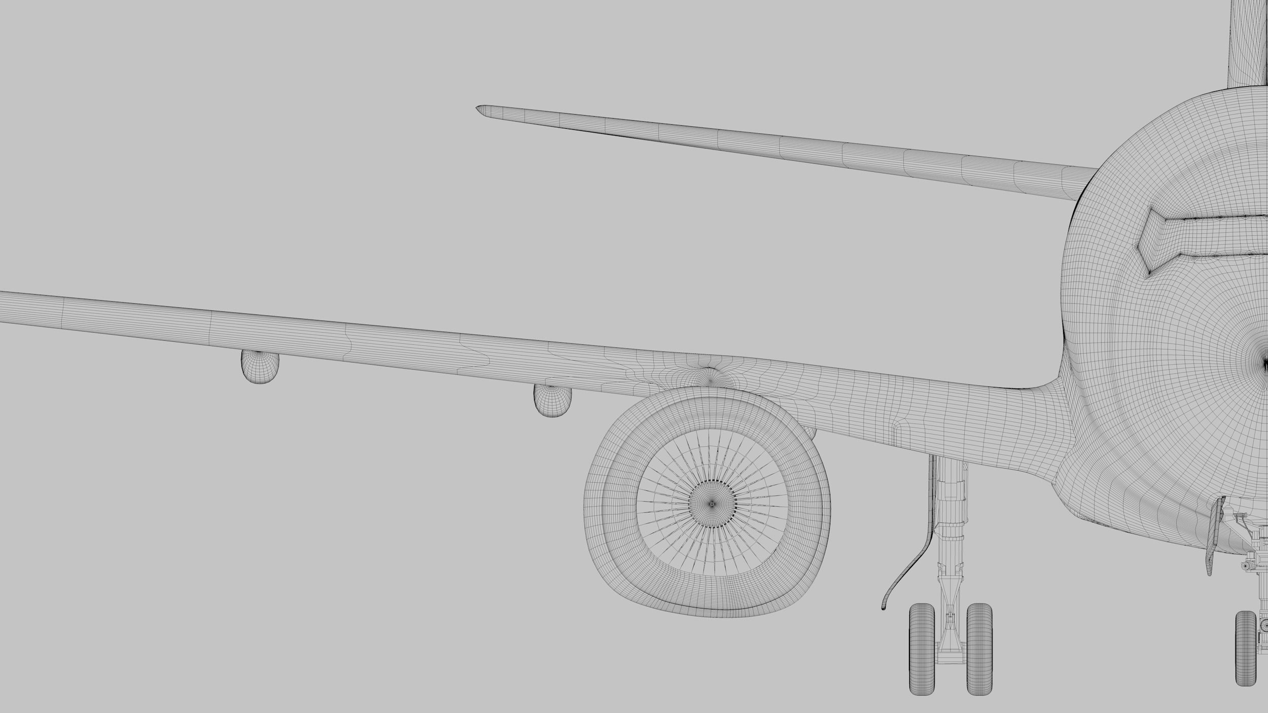 Boeing 737-800 Japan Airlines Low-poly 3D model_24