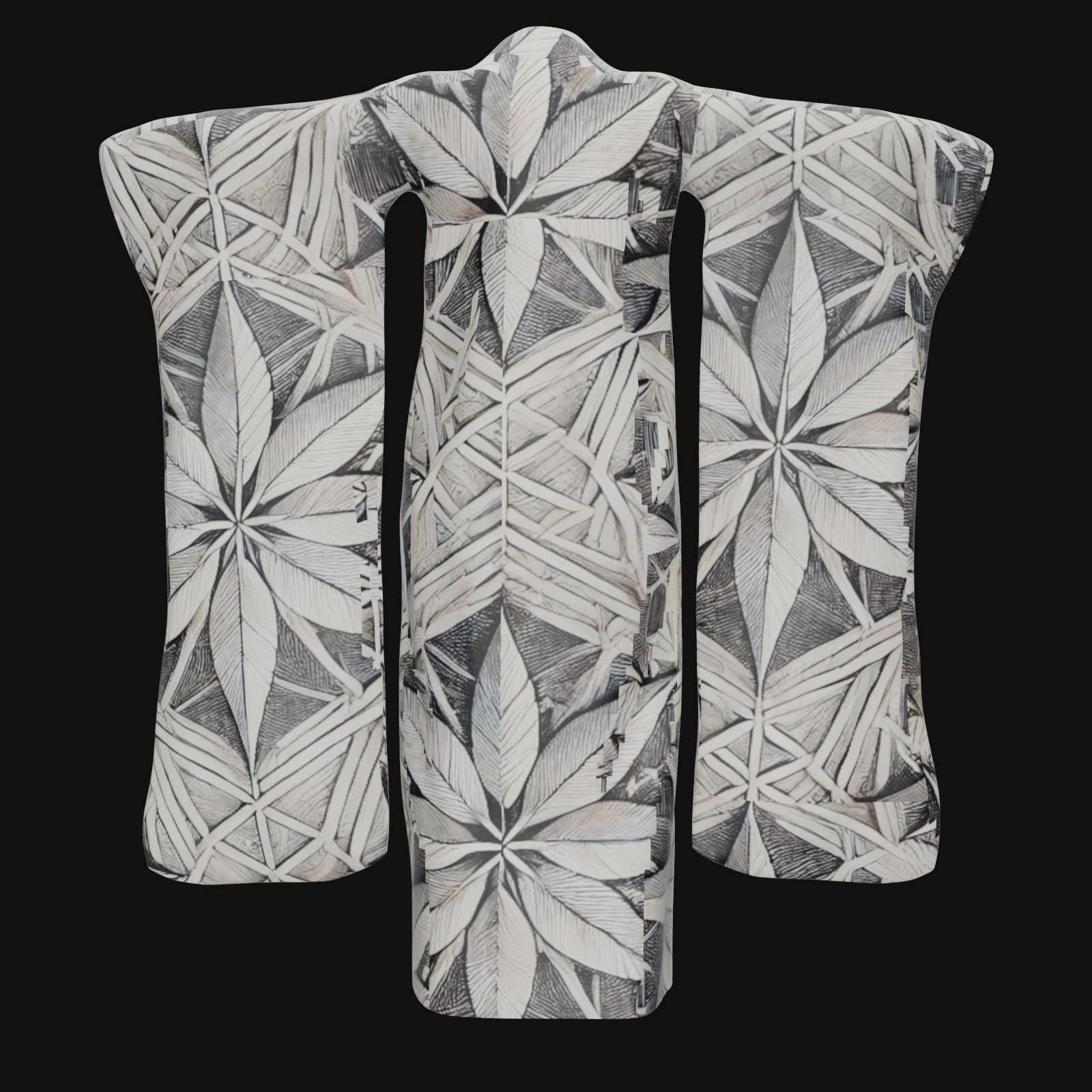 Free Japanese Kimono 3D Model with 10 Traditional Patterns Vol 1 Free 3D model_3