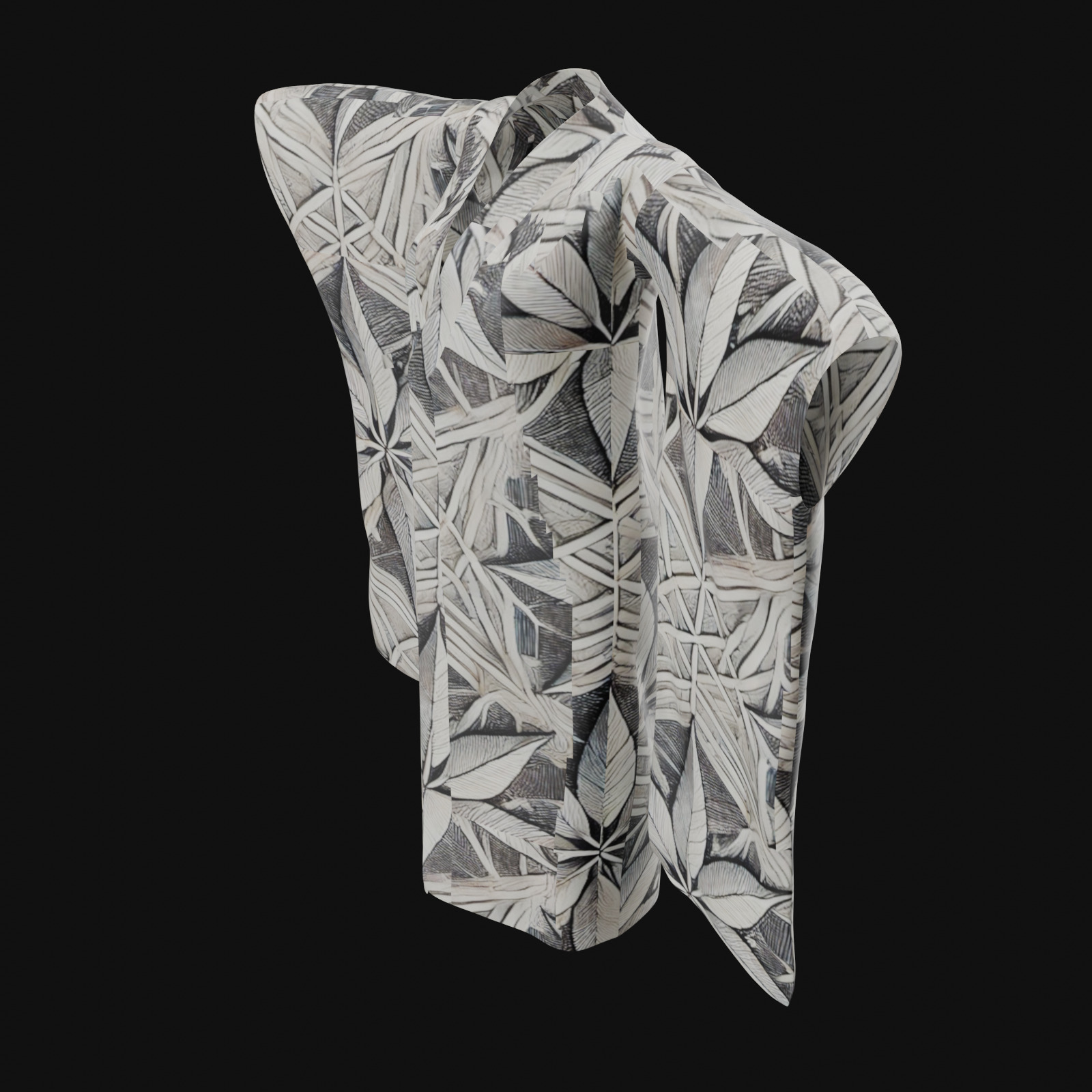 Free Japanese Kimono 3D Model with 10 Traditional Patterns Vol 1 Free 3D model_2