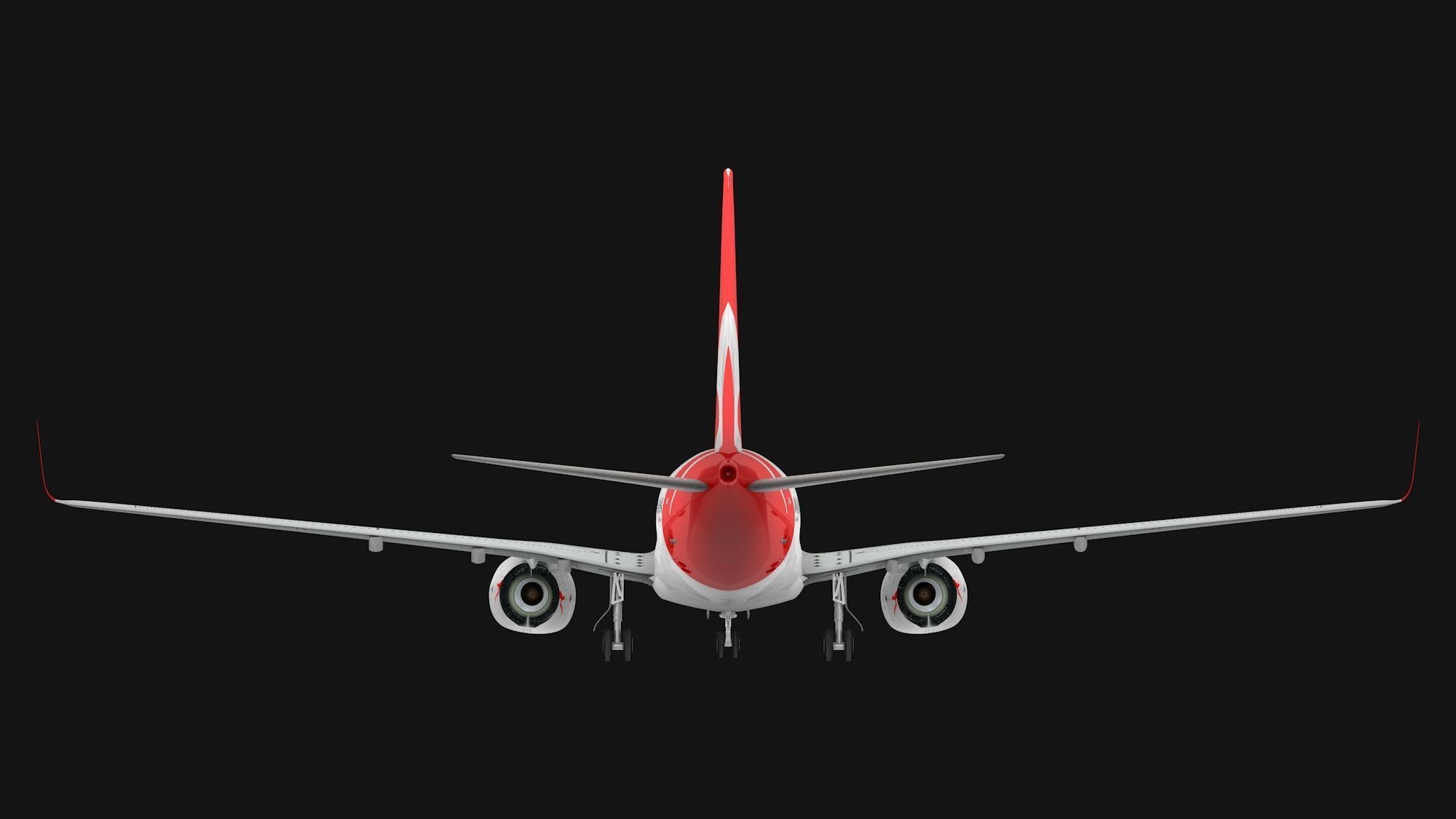 Boeing 737-800 Qantas Airways Low-poly 3D model_8