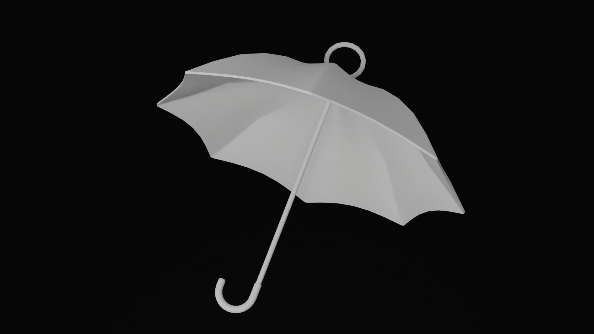 Umbrella earrings 3D print model_12
