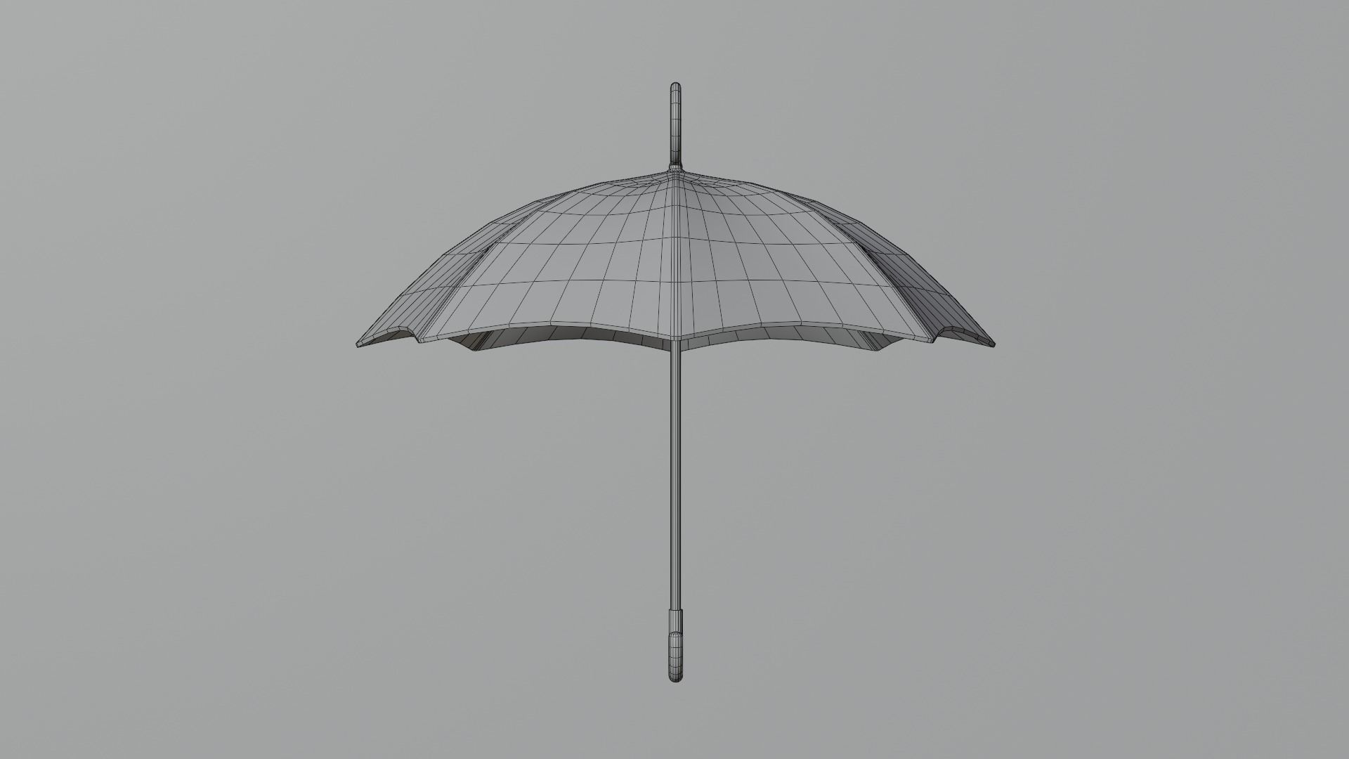 Umbrella earrings 3D print model_7