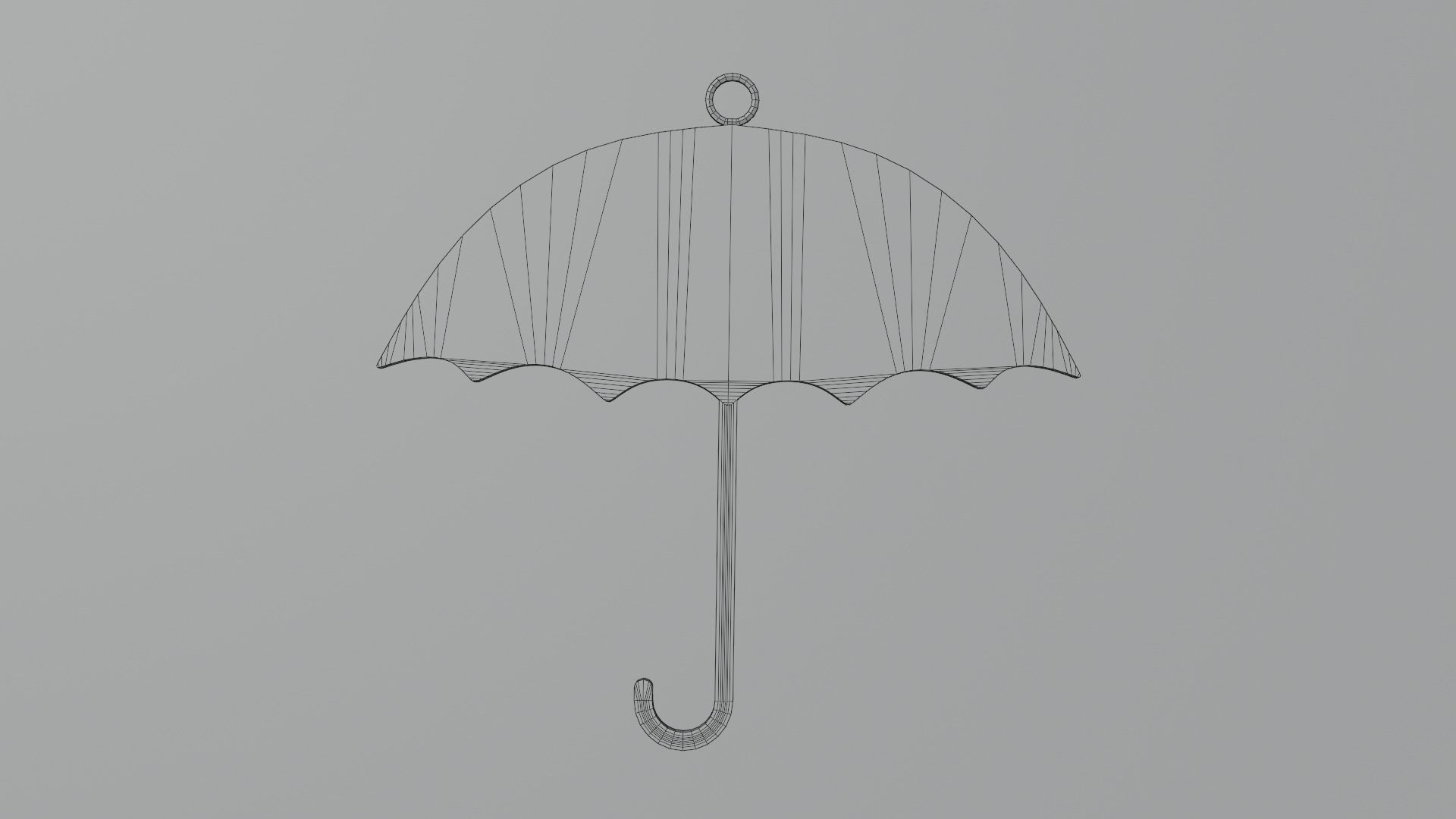 Umbrella earrings 3D print model_23