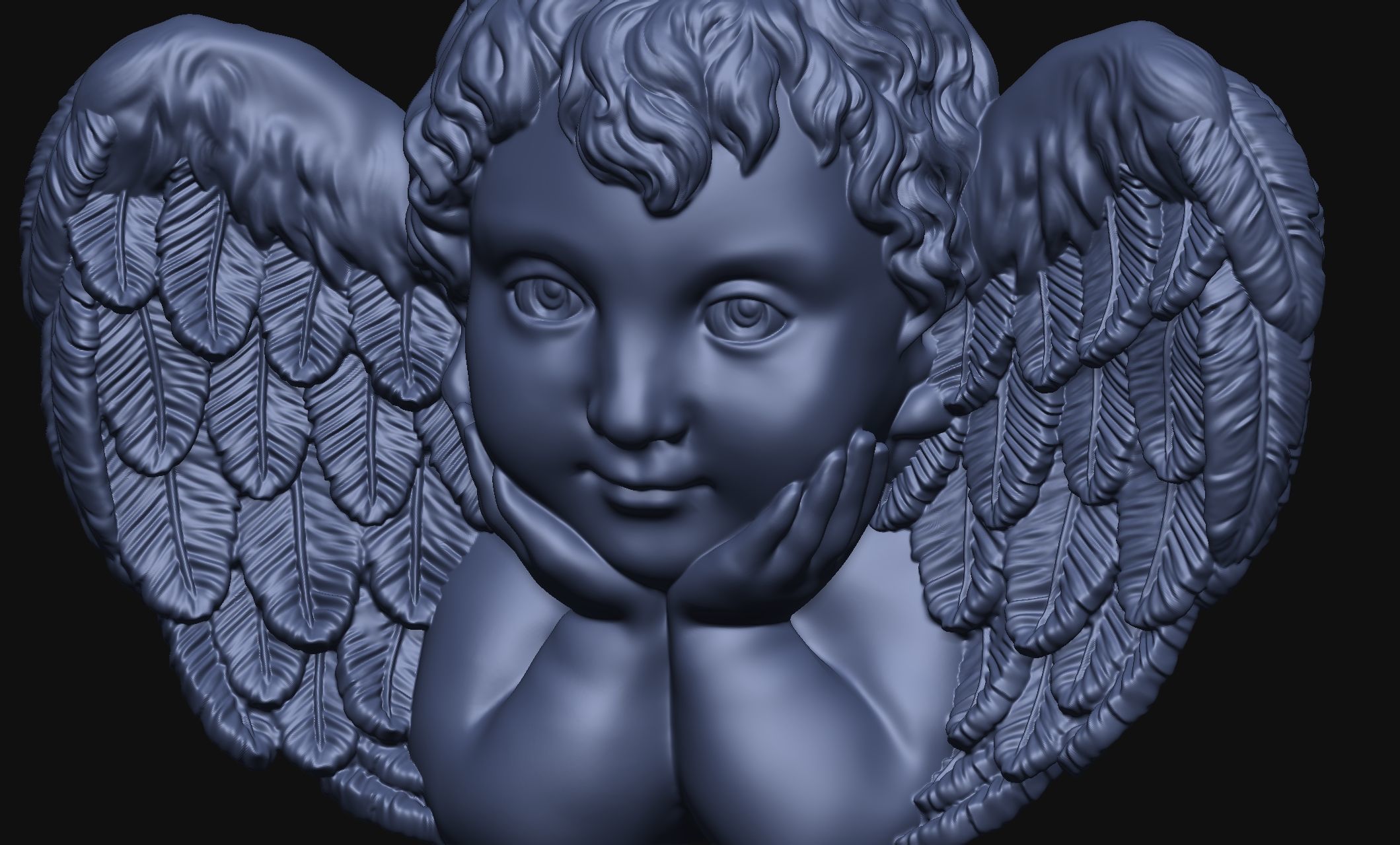 Baby Angel 3D print model_3