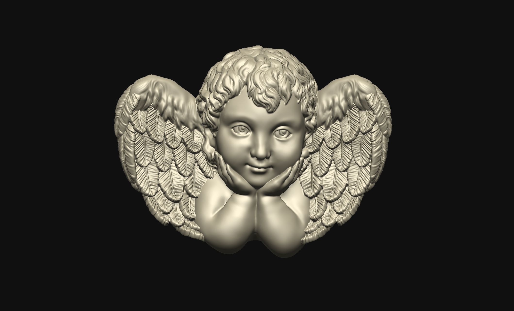 Baby Angel 3D print model_1
