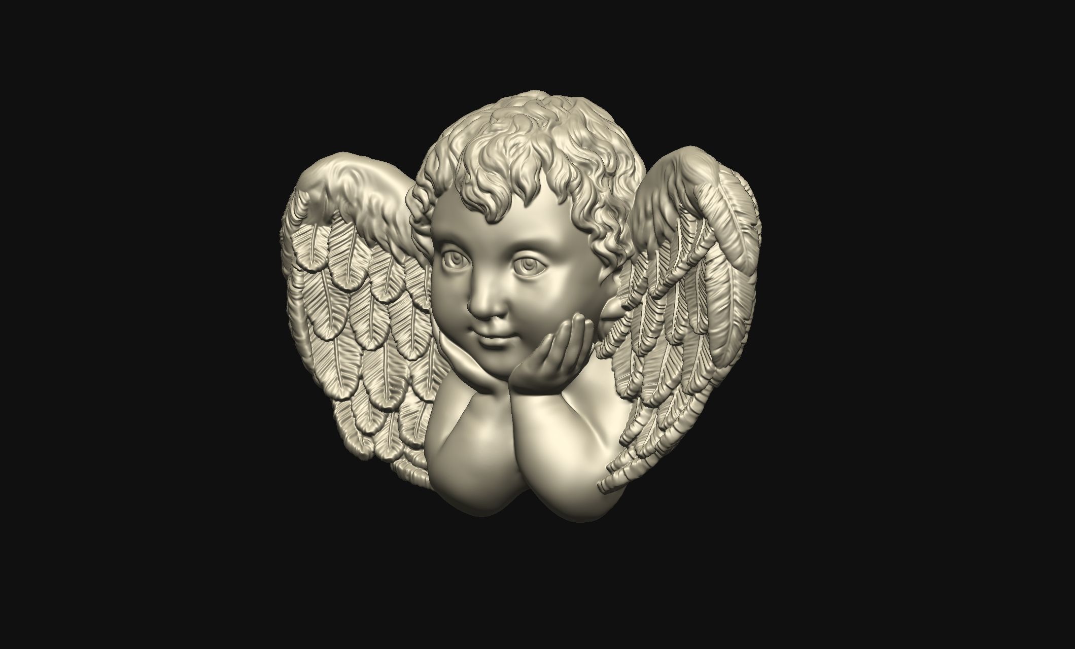 Baby Angel 3D print model_2