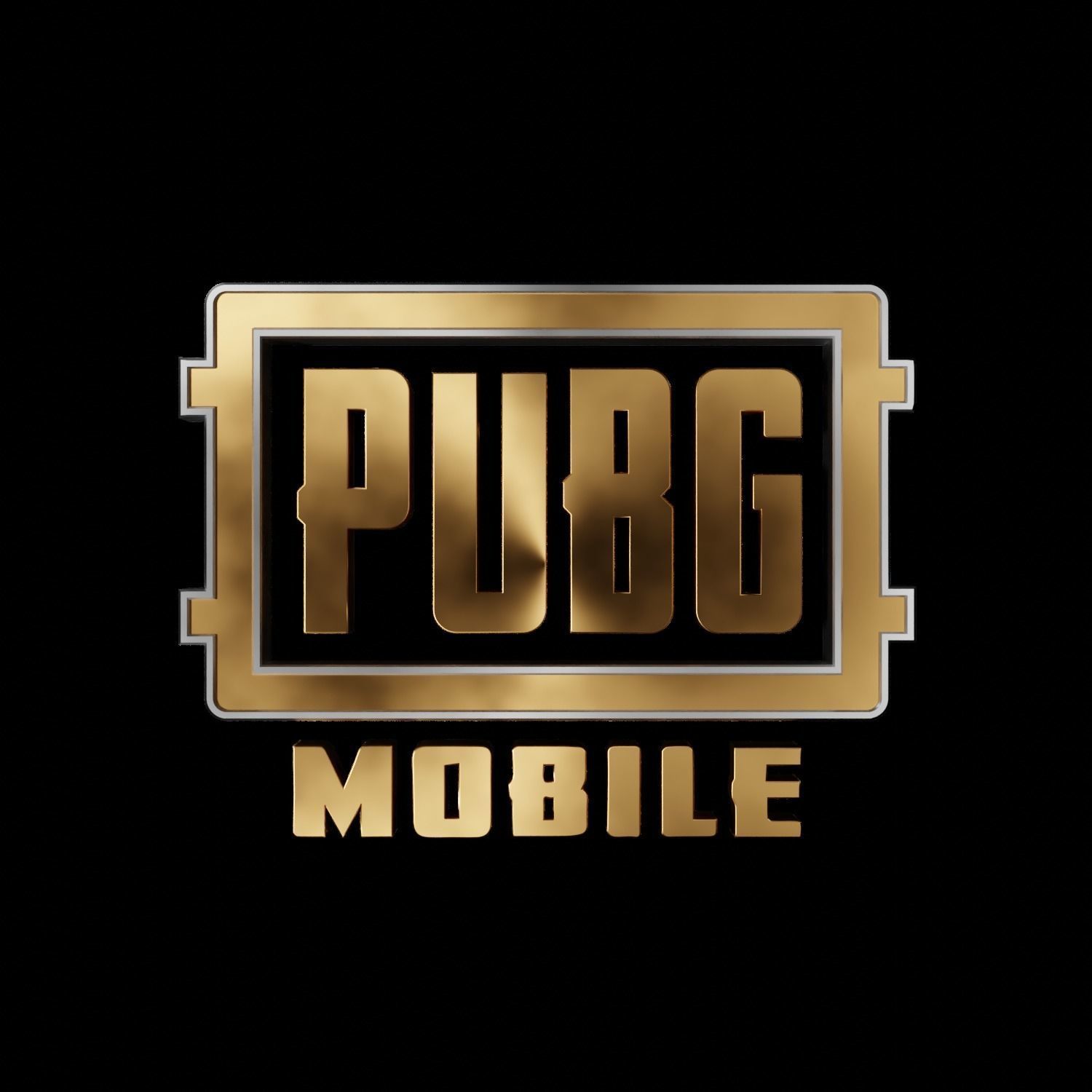 PUBG Mobile Logo studio rendering with mud floor 3D model_1