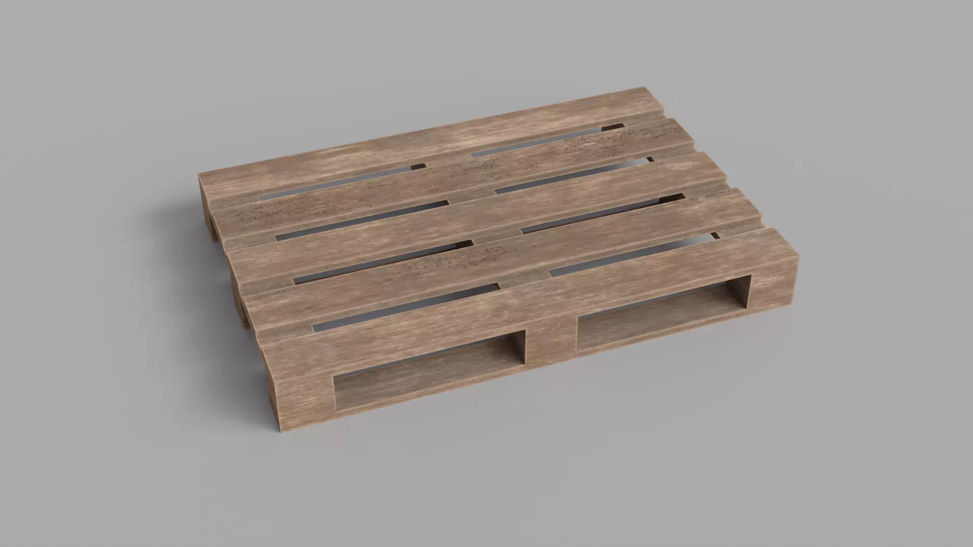 Wooden Pallet Free low-poly 3D model
