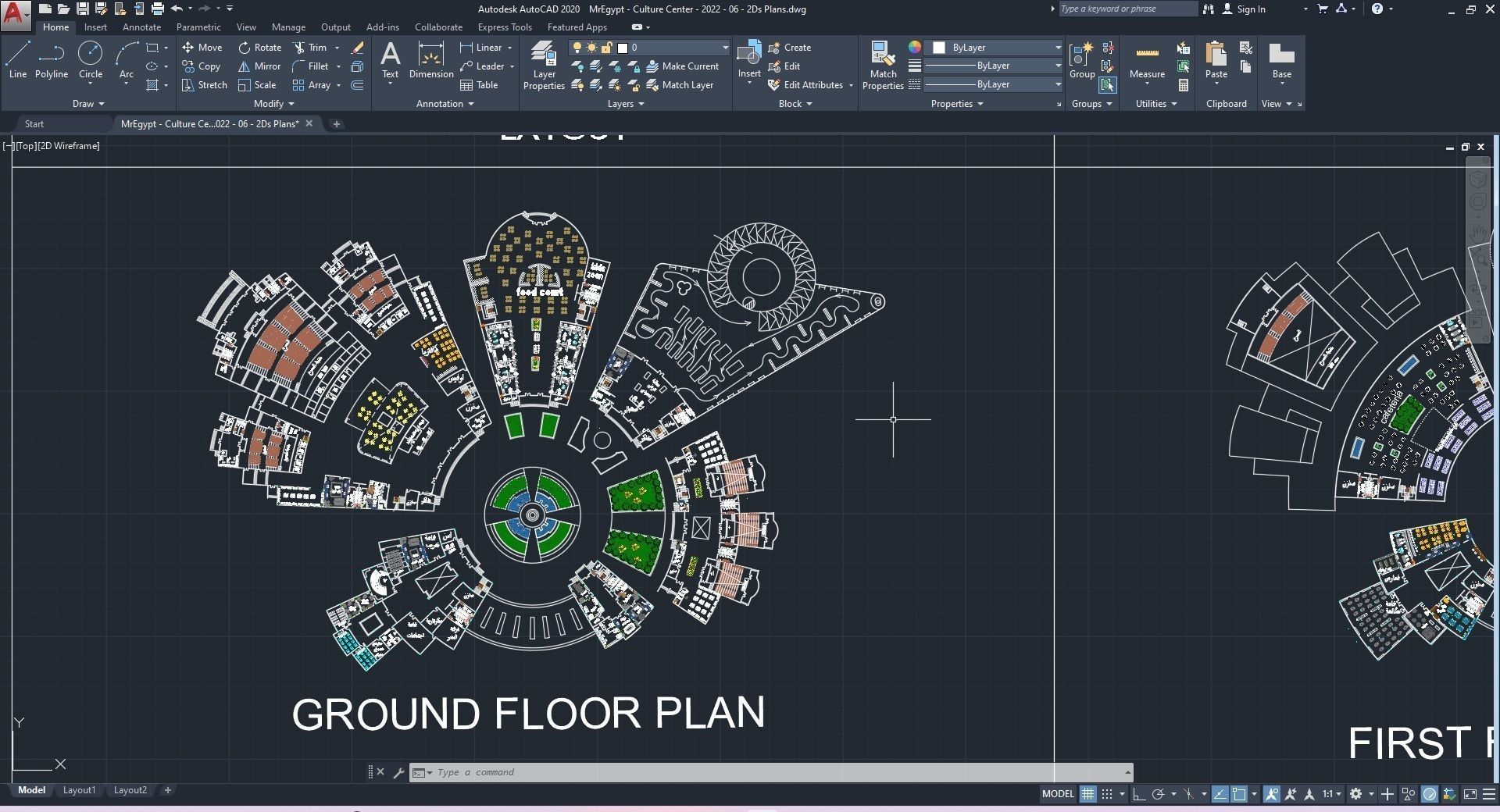 0070 - Culture Center - 2022 - 06 - 2Ds Plans - 3Ds Files 3D model_23