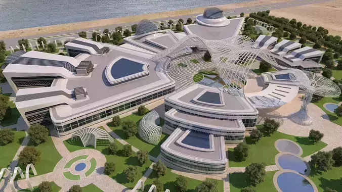 0070 - Culture Center - 2022 - 06 - 2Ds Plans - 3Ds Files 3D model
