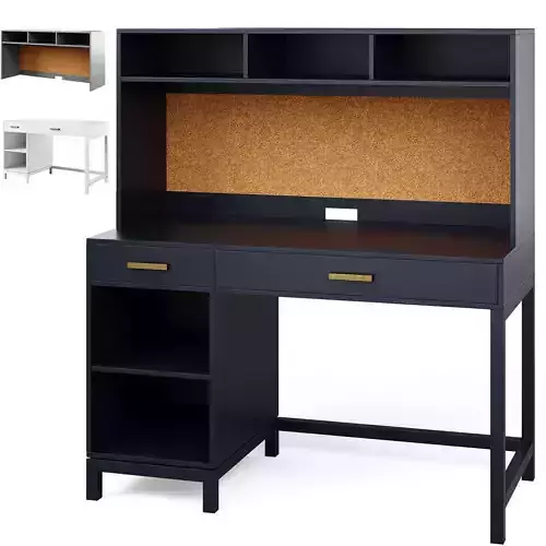 Kids Parke Desk and Desk Hutch 