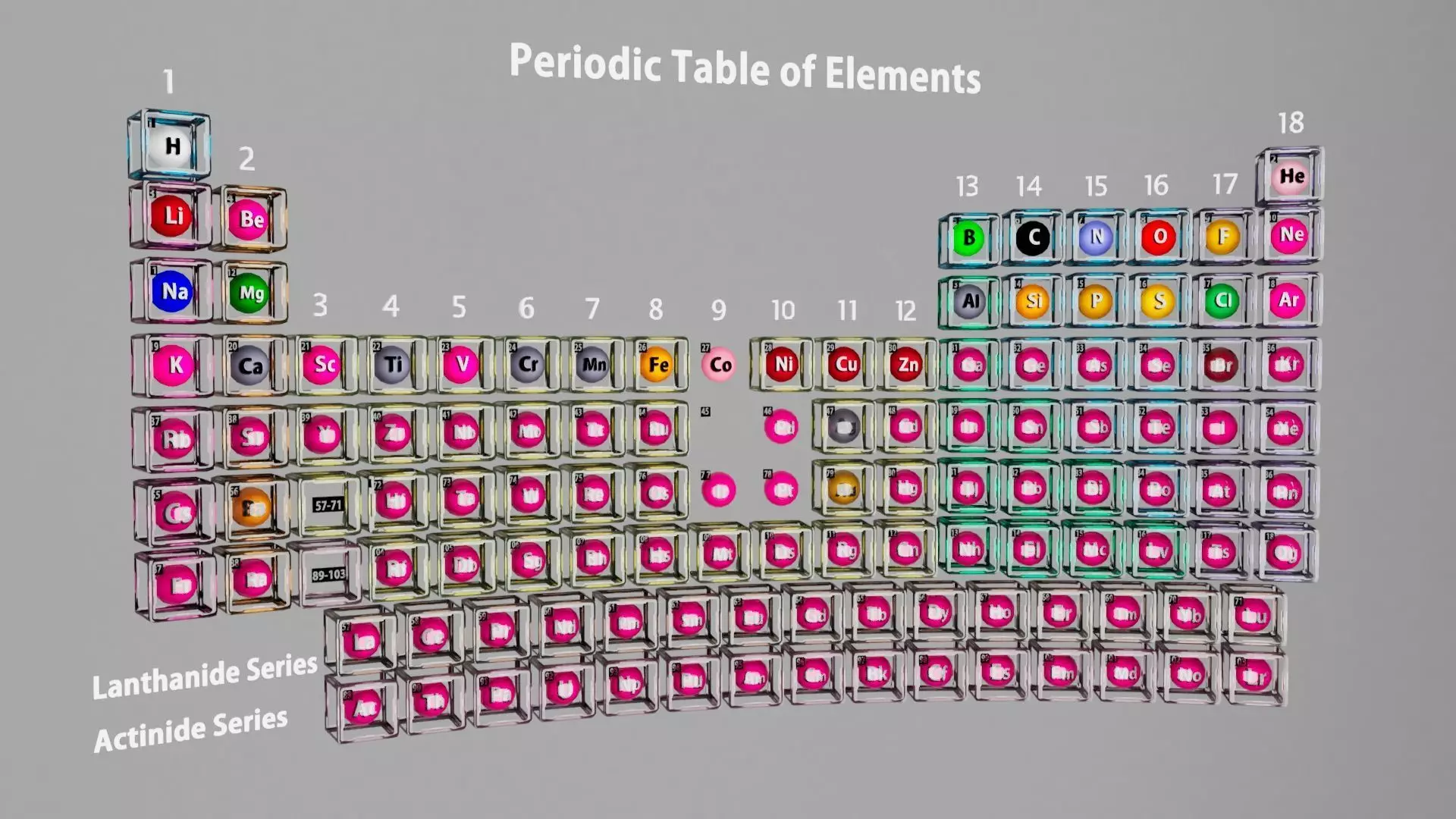 Periodic table 3D model_0