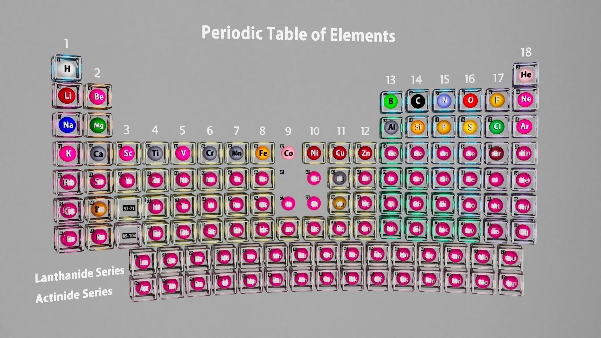 Periodic table 3D model_2