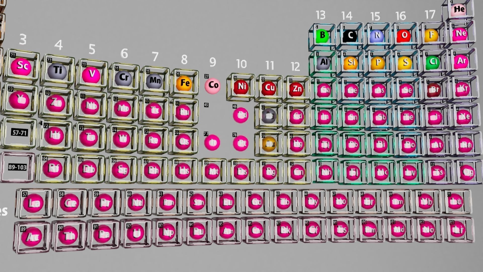 Periodic table 3D model_3
