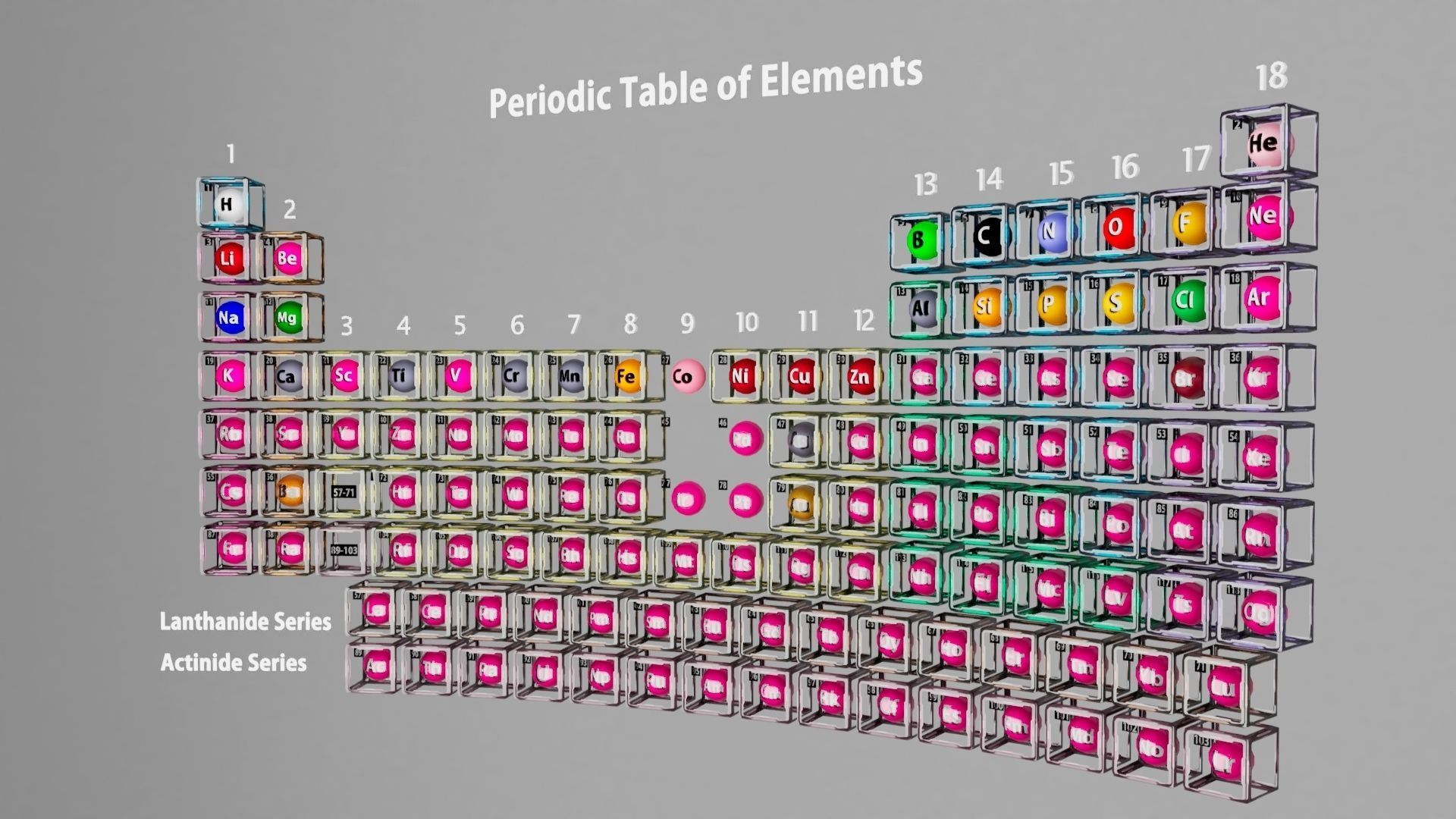 Periodic table 3D model_1