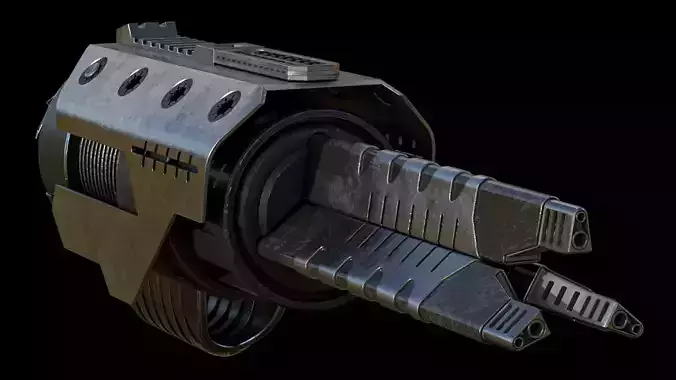cannon arm Low-poly 3D model