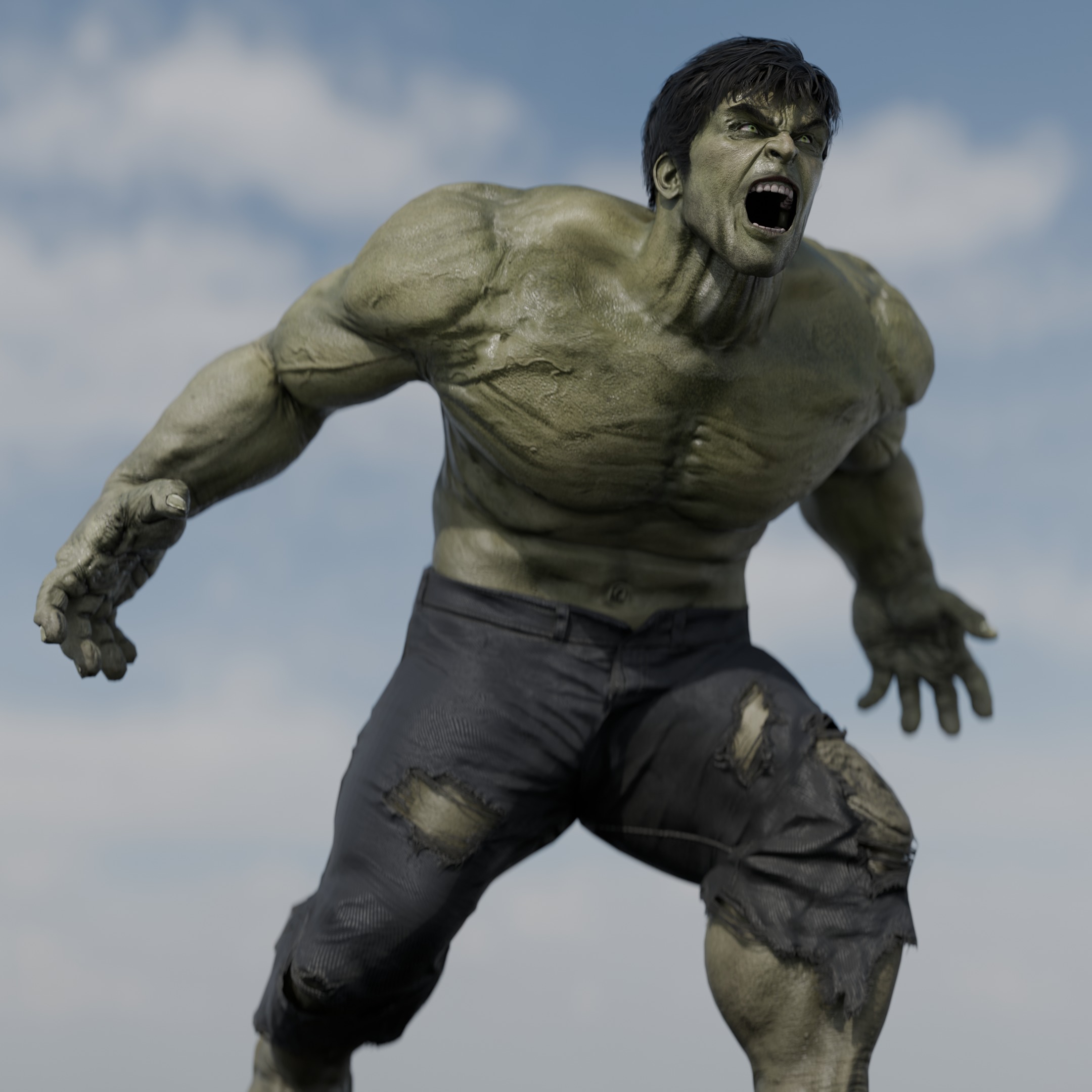 Hulk 3d model 3D model_8