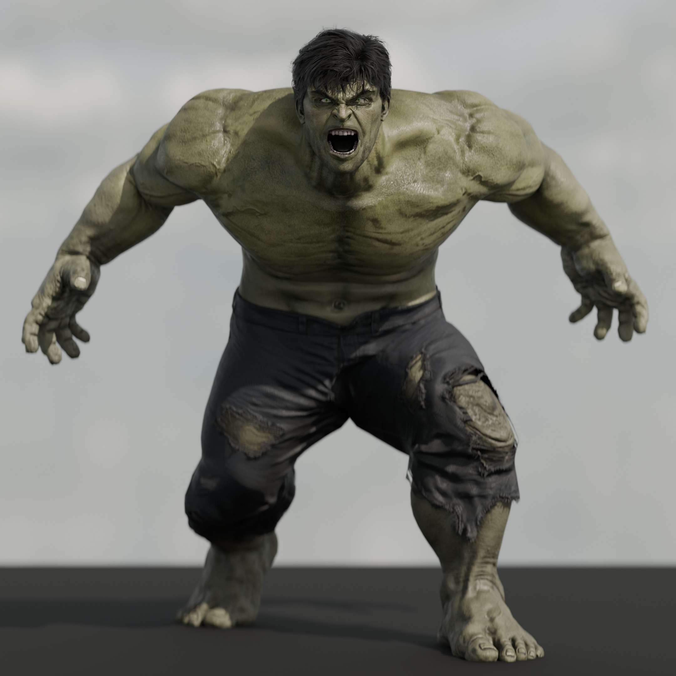 Hulk 3d model 3D model_7