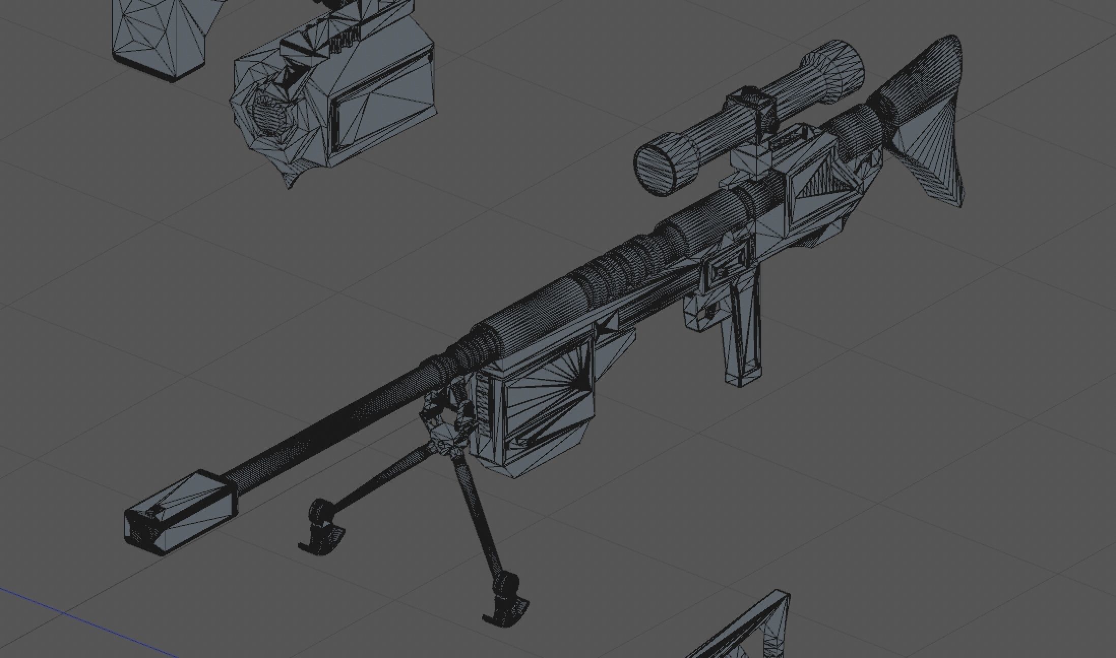 15 Futuristic Sci-Fi Guns Weapons Bundle 3D model_9