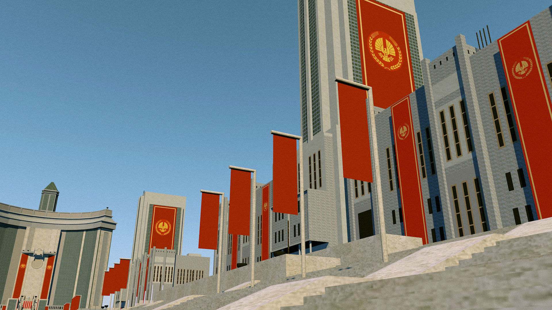 Sovjet USSR Parade Square 3D model_8