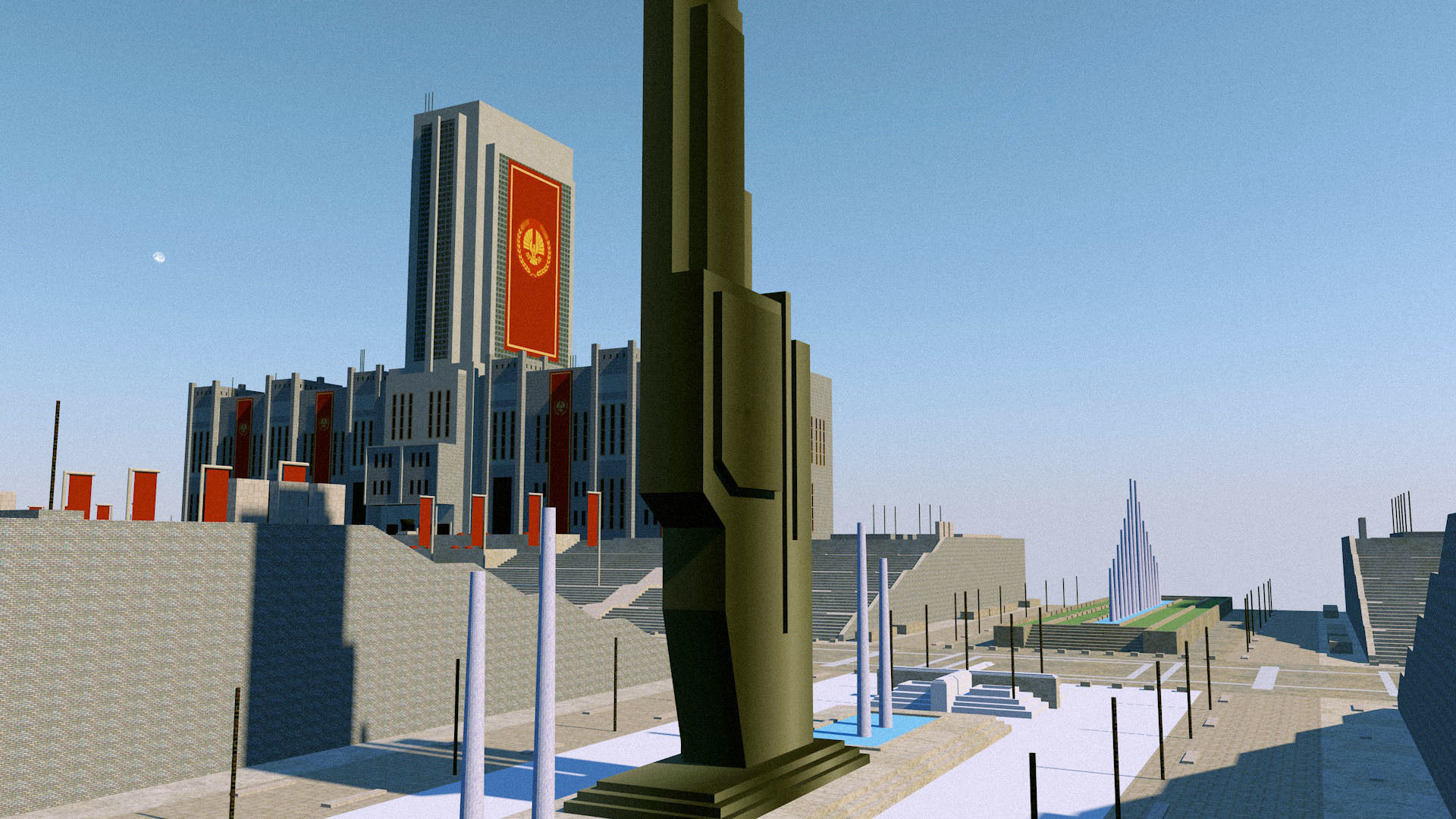 Sovjet USSR Parade Square 3D model_6