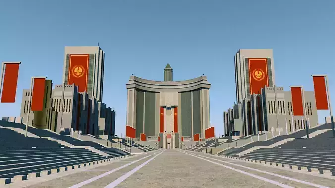 Sovjet USSR Parade Square 3D model