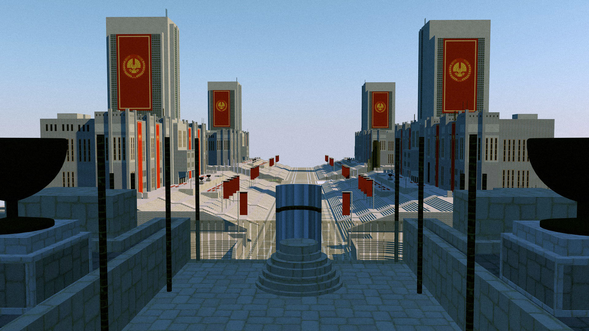Sovjet USSR Parade Square 3D model_5