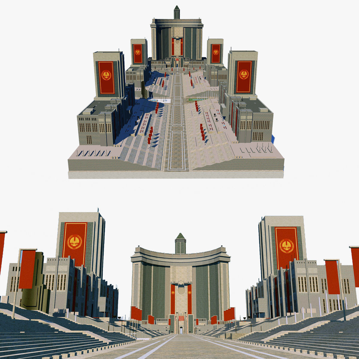 Sovjet USSR Parade Square 3D model_1