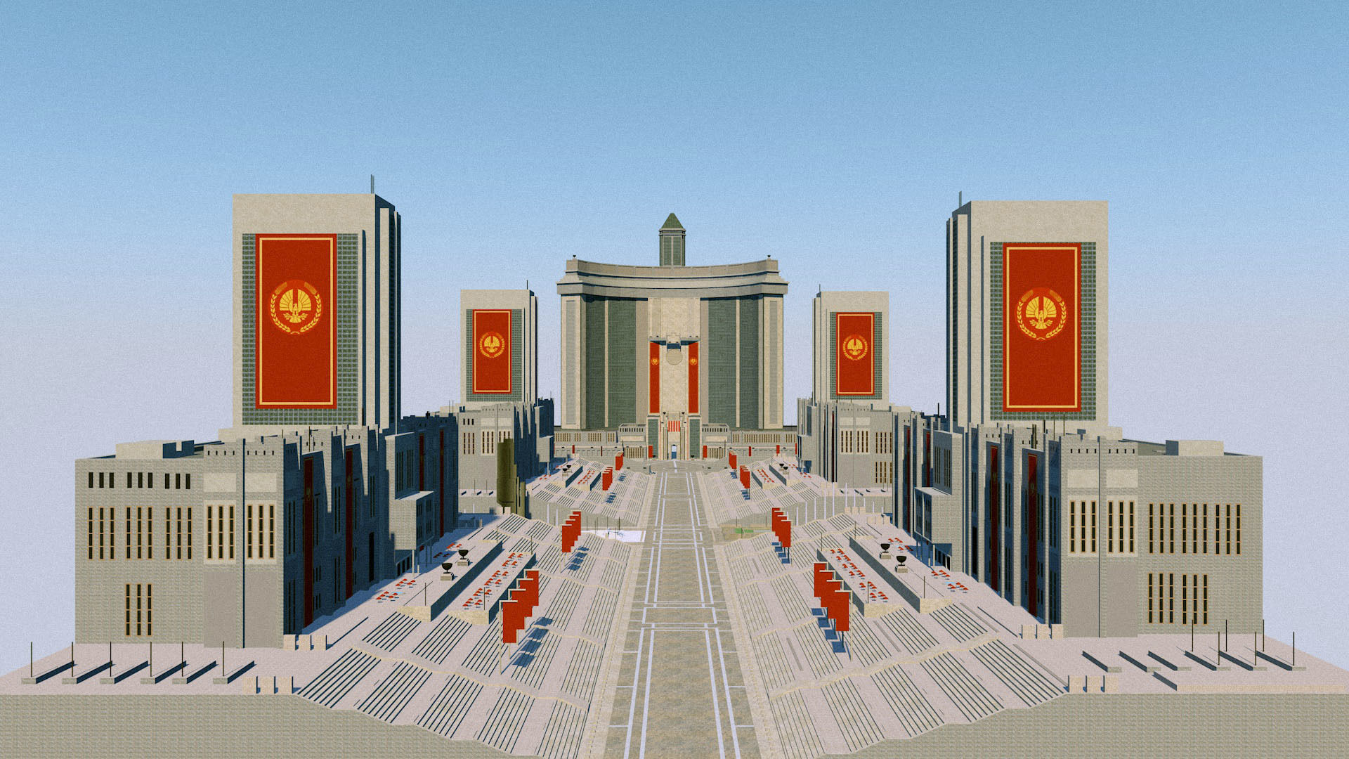 Sovjet USSR Parade Square 3D model_3