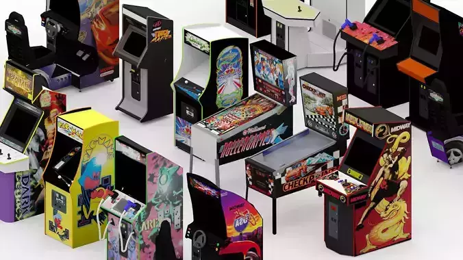Arcade Machines 3D model