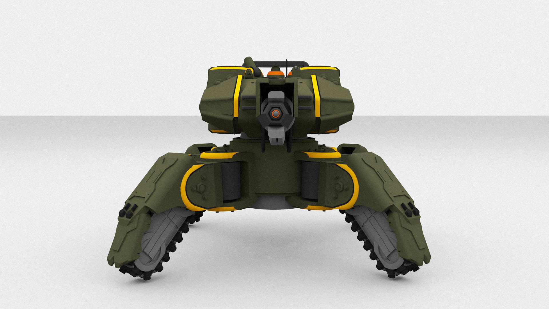 Sci Fi Gun Tower Defense  3D model_6