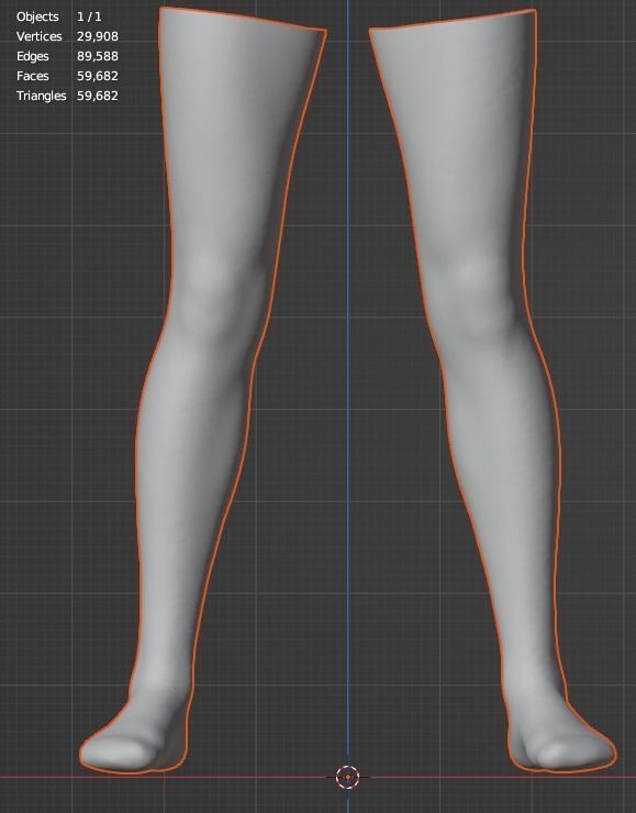 Colorful Thight-High Socks Model Fitted to Gen8 Body Mesh 3D model_6