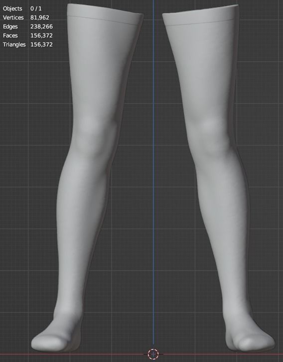 Colorful Thight-High Socks Model Fitted to Gen8 Body Mesh 3D model_5