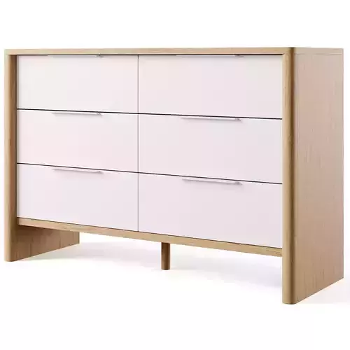Redondo Kids Wide Two-Tone Dresser 
